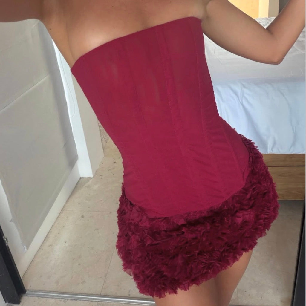 WHITE FOX Tell Me a Secret Bustier & On My Wishlist Skirt Set