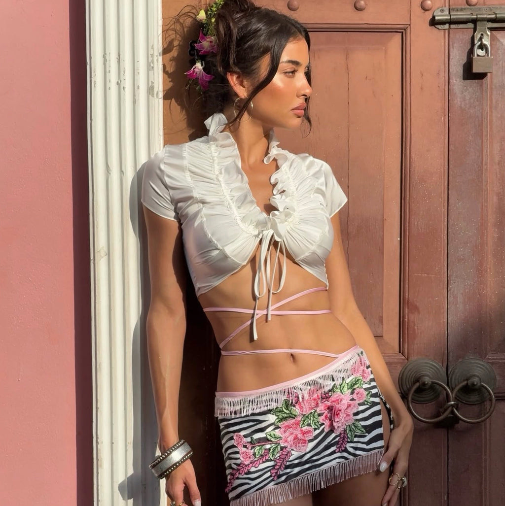 MALIMAREA Muk Ruffle Top