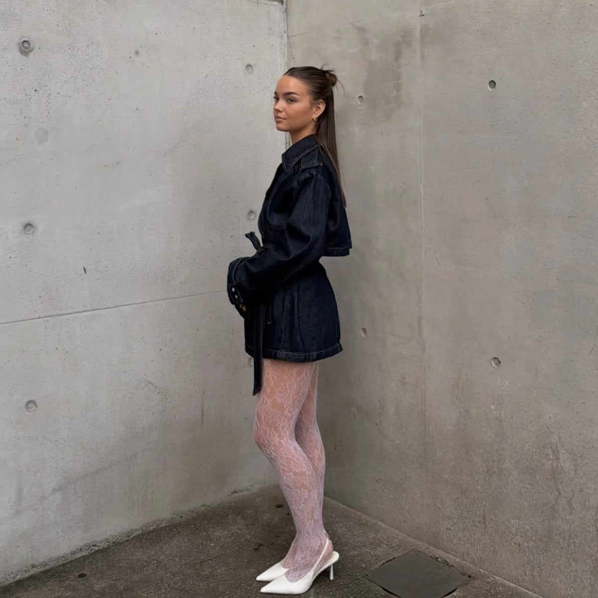 NUDE LUCY Inaya Denim Trench