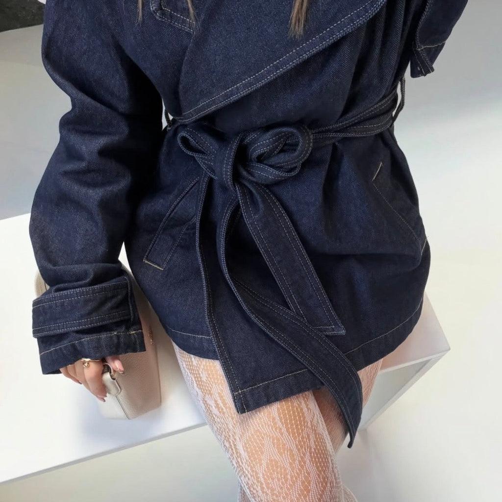 NUDE LUCY Inaya Denim Trench