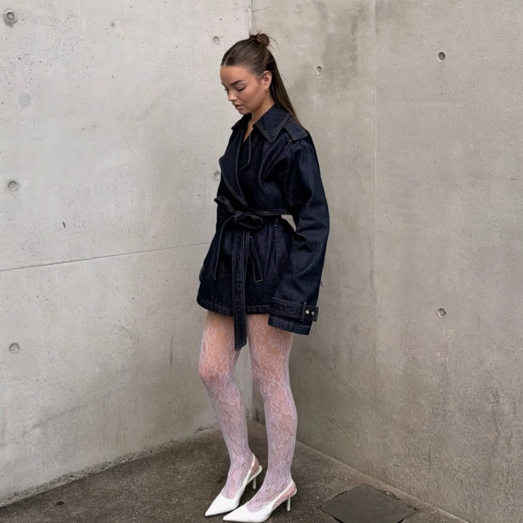 NUDE LUCY Inaya Denim Trench