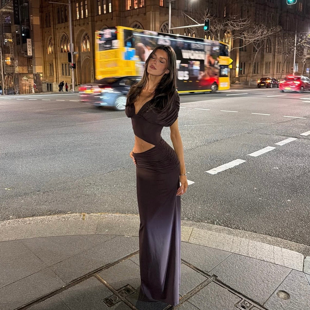 WHITE FOX I'm Your Girl Off Shoulder Maxi Dress